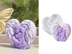 Molde silicona mama con hijo y alas 